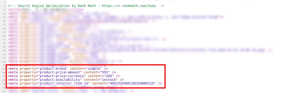 remove product meta tags