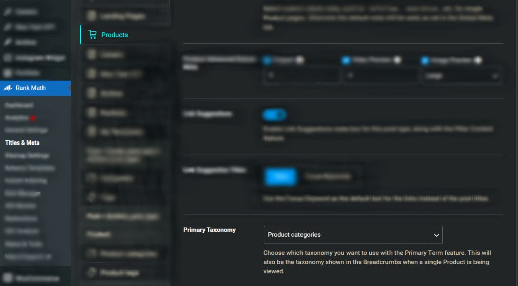 Remove product categories from Rank Math breadcrumbs